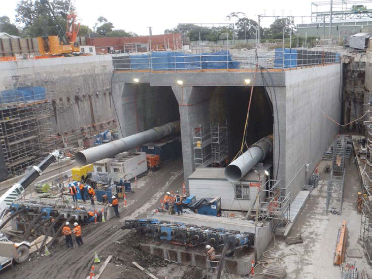 Toombul Jacked Box Tunnel, Brisbane Airport Link